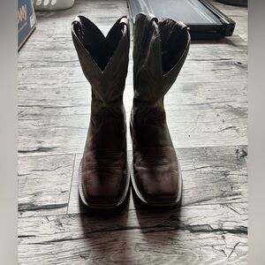 Men's Brown Leather Justin Cowboy Boots